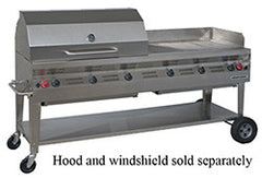 GRILL-BBQ SILVER GIANT COMMERCIAL 72" LP