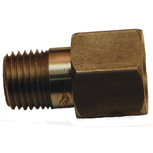 1/4" mpt x 1/4" fpt steel pressure gauge snubber