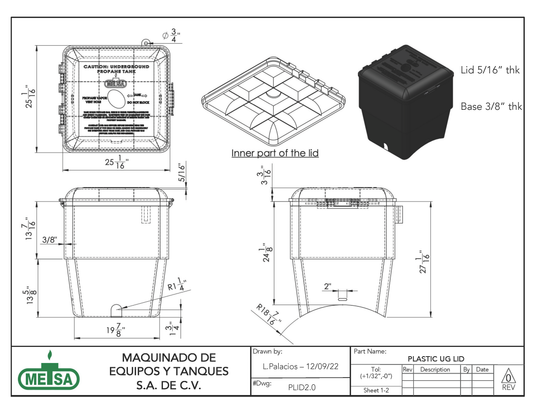 METSA UG PLASTIC DOME ASSEMBLY