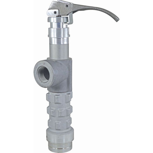 1 FPT x 1-3/4 Acme Quick Close LE hose end valve, SS Lever