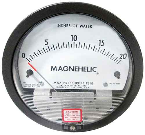 KIT-GAS PRESSURE MAGNEHELIC GAUGE 0-20