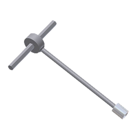 Tapping tool and saddle bolt T wrench for 1" through 6"