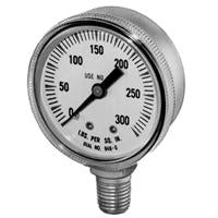 0-300 PSI BRASS PRESSURE GAUGE 1/4