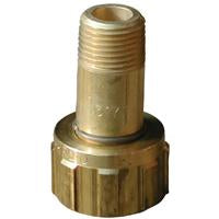 BRASS VAPOR HOSE COUPLING 1/2 MN X 1 1/4 AC