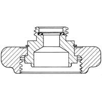 3 1/4 F ACME X 1 3/4 M ACME BRASS COUPLING