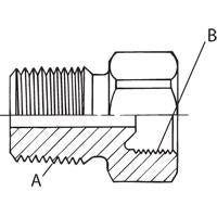 ADAPTER 1/4" M.NPT X 1/4" F. INVERTED FLARE