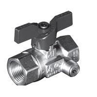 3/4 INCH BALL VALVE W/SIDE TAP - 600 WOG