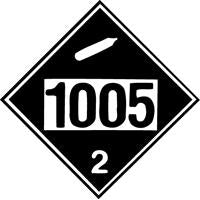 NH3 DIAM DECAL 10 7/8",GREEN ON WHT BACKGROUND