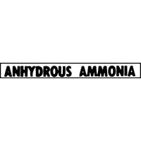 DECAL 3 X 24 ANHYDROUS AMMONIA