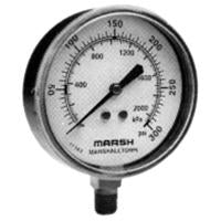 PRESSURE GAUGE 0-300 PSI, 2" FACE, STEEL CASE, 1/8" MNPT