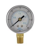 PRESSURE GAUGE 0-30 PSI,2