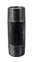 EXTRA HEAVY WELDED BLACK PIPE NIPPLE 3/4 X 3