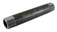 EXTRA HEAVY WELDED BLACK PIPE NIPPLE 3/4 X 6