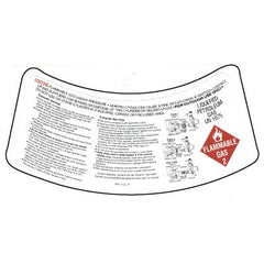 DECAL COMBINATION CYL WARNING/DOT 1075
