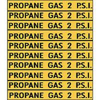 PROPANE GAS 2 P.S.I. YLW VINYL/BLACK