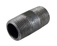 EXTRA HEAVY WELDED BLACK PIPE NIPPLE 3/8 X 2