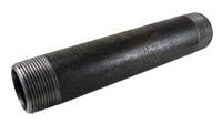 EXTRA HEAVY WELDED BLACK PIPE NIPPLE 1-1/2 X 8