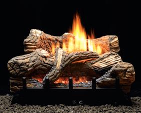 18" FLINT HILL FIBER LOG SET,BURNER