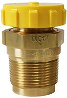 DBL CHK FILLER VALVE W/CAP 1-3/4 ACME X 1-1/4M