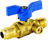 1/2" FULL FLARE BALL VALVE,W/ SIDE TAP