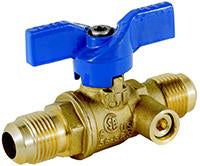 3/8" FULL FLAIR BALL VALVE,W/SIDE TAP