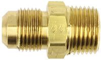 BRASS HALF UNION 1/4" M.NPT X 1/4 FLARE