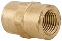 BRASS COUPLINGS 1/4X1/4 FPT TO FPT