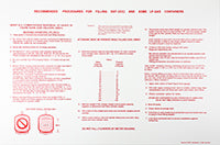 DECAL, PROCEDURES FOR FILLING DOT