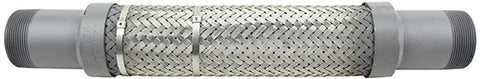 3 X 18 SS METAL HOSE ASSMY W/MPT EACH END, DOUBLE BRAID