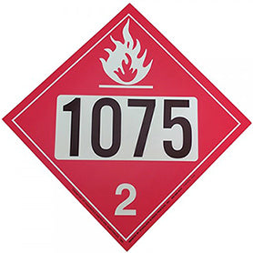 PLASTIC 1075 PLACARD – CHS Propane Equipment
