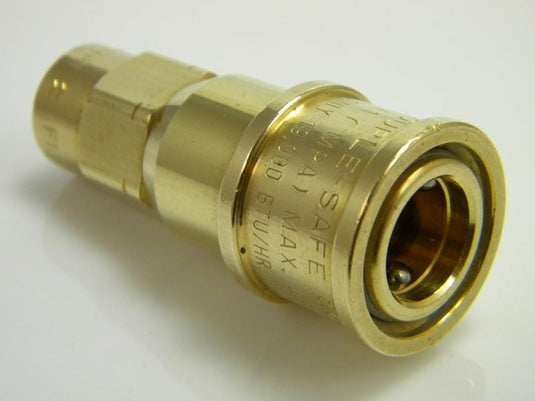 In-line Quick Connect, brass female CGA 810 X 1/4