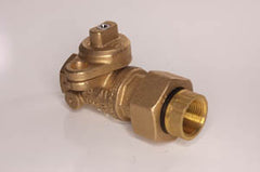 3/4" Meter Stop shut off valve with dielectric union
