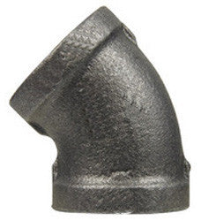 ELBOW-45 DEG 1/4" SCH 40 BLACK IRON