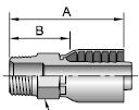 1-1/2" MPT Pressed-On Coupling
