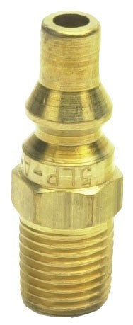 Male Quick Connect Plug CGA 81 X 1/4" MPT, full flow, brass