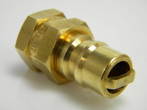 Sturgis brass plug 3/8 fpt x male quick connect