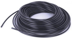 1/4 black poly tubing (sold by the foot in 100 ft coils )