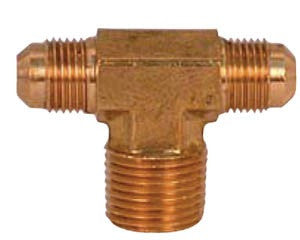 2 way tee 3/8 FL x 3/8 MPT