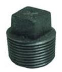 1/2 Standard black plug