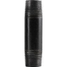 1/4 x 4 standard black nipple