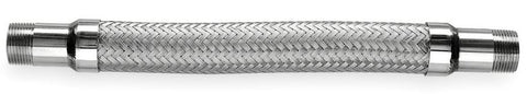 3" X 22" Stainless steel flexline double braid