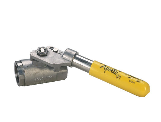 3/8" FPT Apollo SS ball valve with deadman return spring