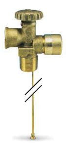 Cyl valve up to 200# 3/4 x POL w/ 11.0" dip tube and bleeder