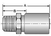 1/2" MPT Pressed-On Coupling