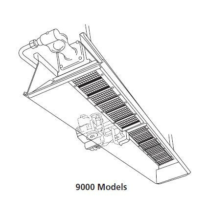 120M BTU Overhead Hi Intensity NG Heater - Spark Ignition