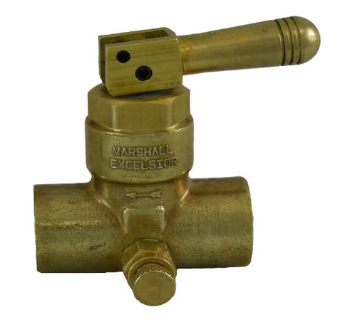 Hose end quick acting valve1/2 by 1/4 FPT with bleeder