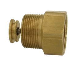 2" FPT x 2" MPT 80 GPM Excess Flow Valve, Brass