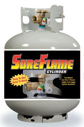 20# Steel DOT Cylinder with OP Sureflame Float Gauge
