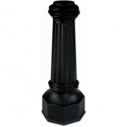 Decorative base black aluminum