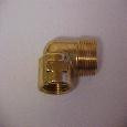 1/4 90 deg street elbow brass